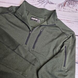 Blackhawk Convoy 1/4 Zip Pullover Shirt Mens XL Moss Green Tactical‎ Long Sleeve